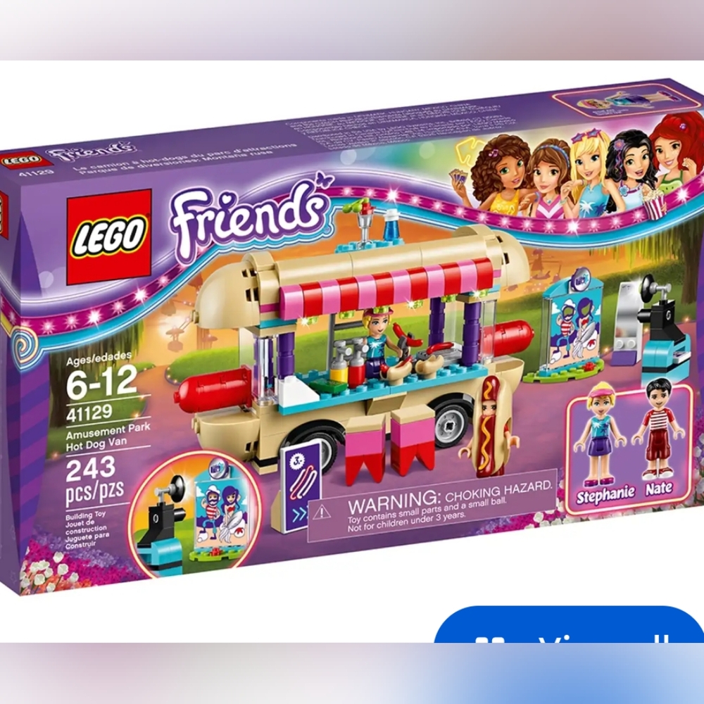 Lego Amusement Park Hot Dog Van Friends Series